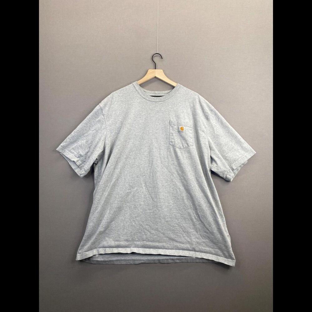 Carhartt Men Gray T-Shirt Original Fit Short Sleeve Crew Neck Size 3XL